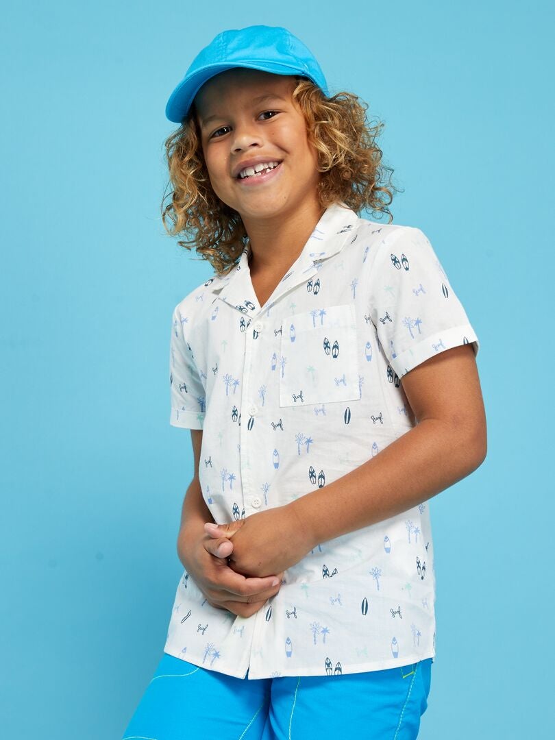 Camisa de manga corta - BLANCA