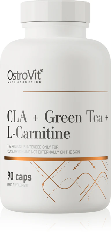 OstroVit CLA + Groene Thee + L-Carnitine voedingssupplement, speciaal ontwikkeld voor sporters.