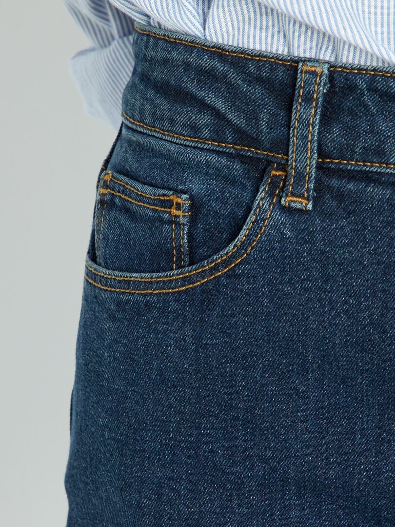 Calça jeans Mom de cintura super alta - L28 - AZUL