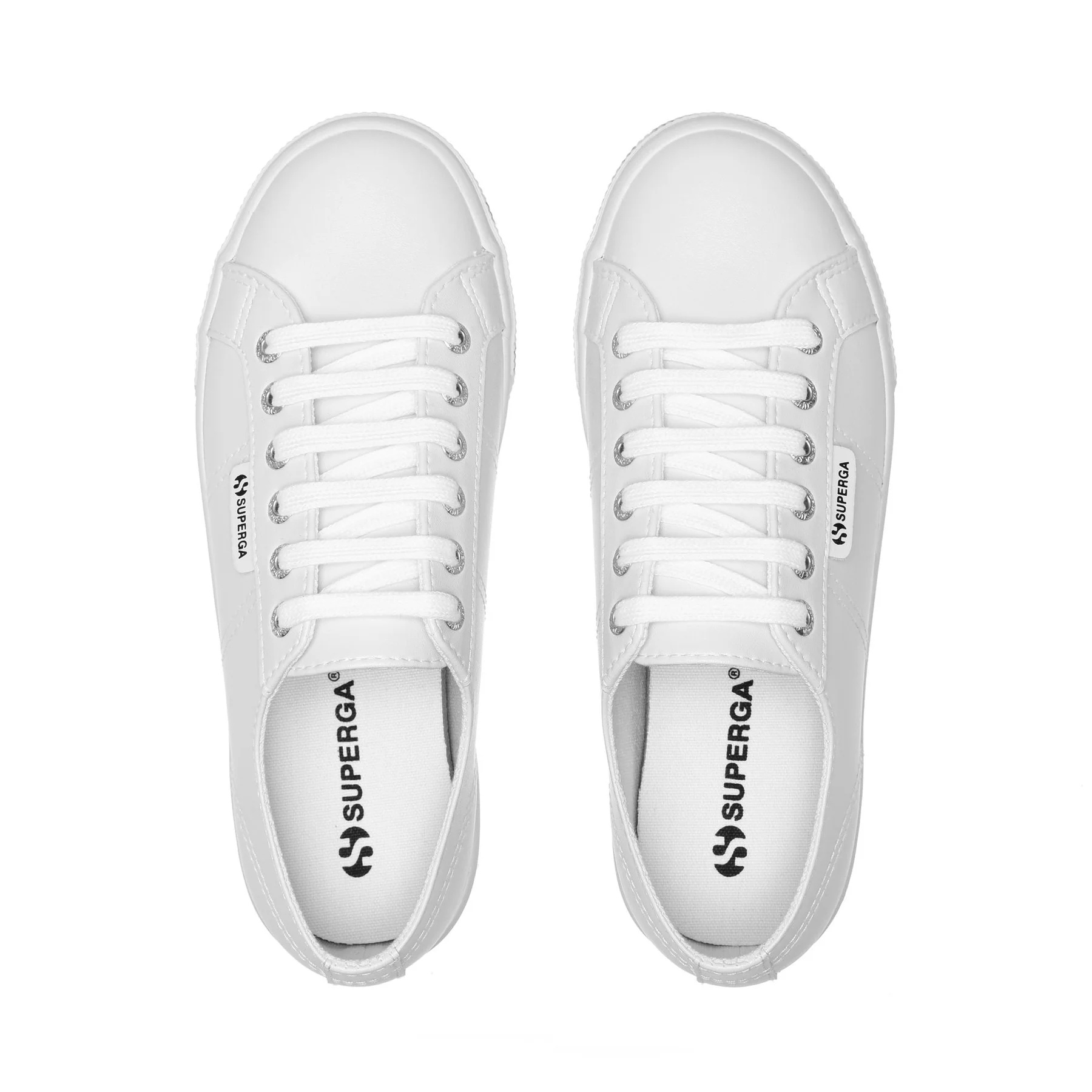 2790 VEGAN MATERIAL PLATFORM LETTERING-OPTICAL WHITE-BLACK