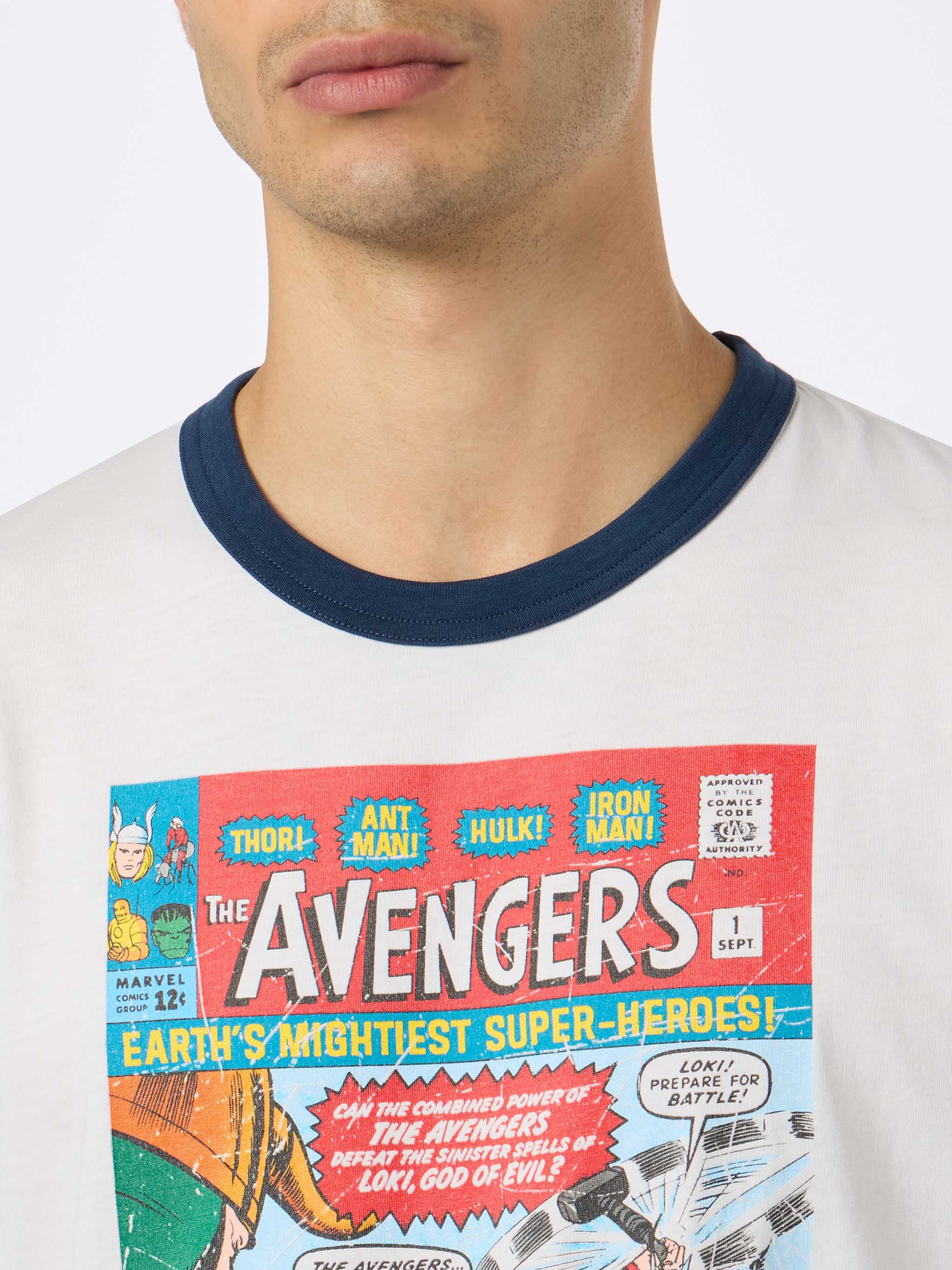 Herren-T-Shirt aus Baumwolle mit Avengers-Print | MARVEL SPECIAL EDITION