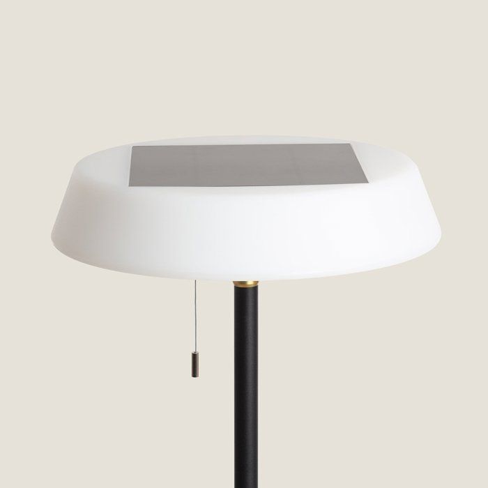 Lampione stradale solare da esterno Aldana da 2,6 W, nero.