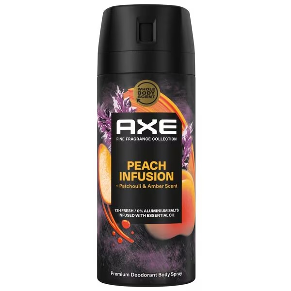 Axe Fine Fragrance Peach Infusion dezodorants ķermenim, 150 ml