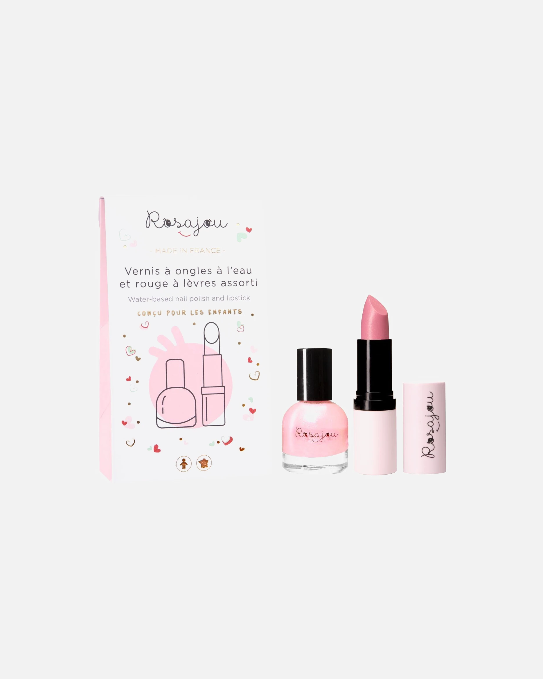Rosajou Duo Rouge à lèvres vernis assorti