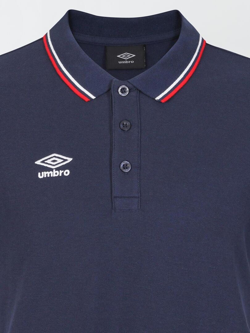 Umbro poloshirt van katoenpiqué - BLAUW
