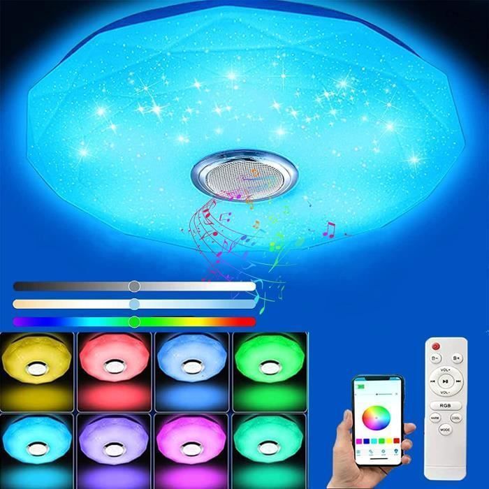 Lámpara de techo LED - OTBACT - 36W - Bluetooth - Control remoto y control por aplicación