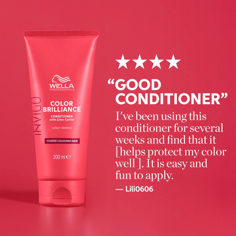 Wella Professionals Invigo Color Brilliance kondicionieris bieziem, rupjiem vai cirtainiem matiem krāsotiem matiem