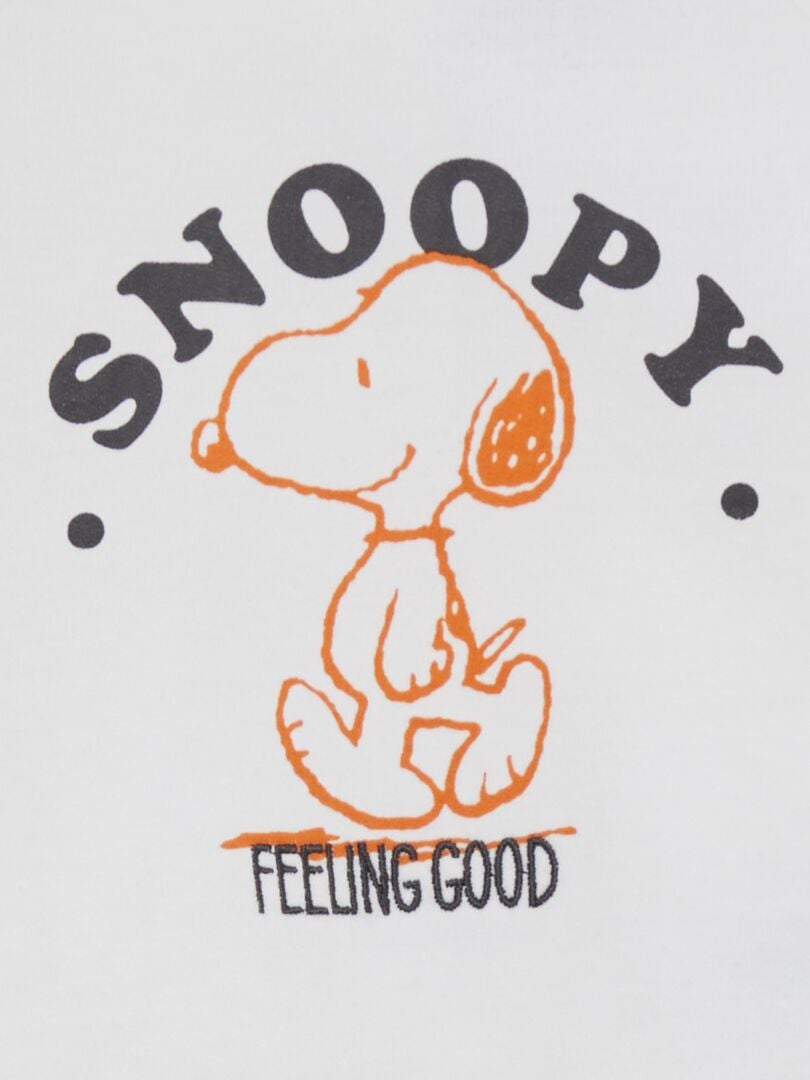 Snoopy sweatshirt met ronde hals - WIT