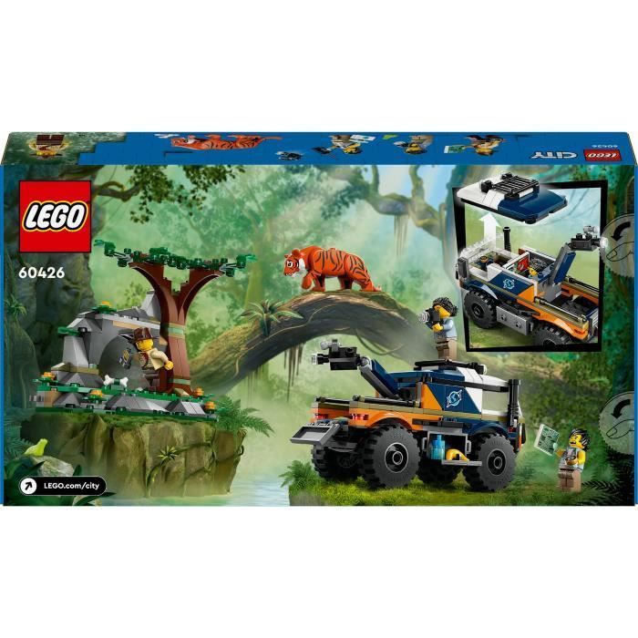 LEGO® City 60426 Le camion tout-terrain de l’explorateur de la jungle, jouet enfant 6 ans