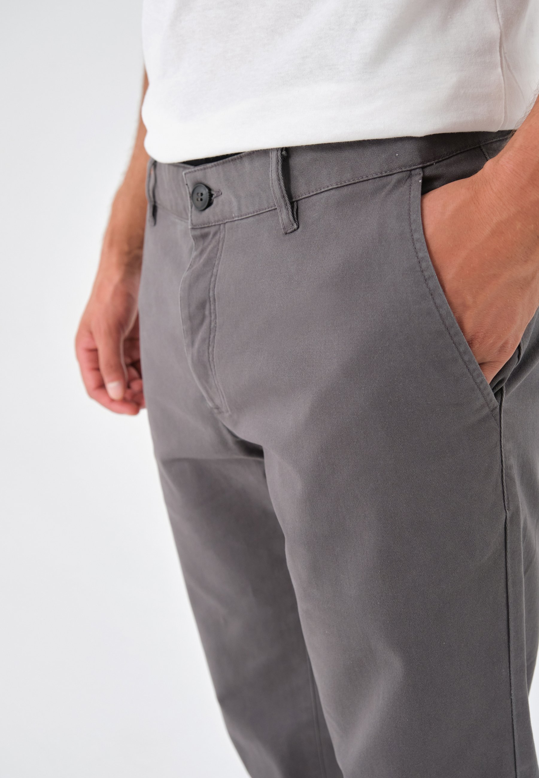 Chinos Pier One - gris foncé
