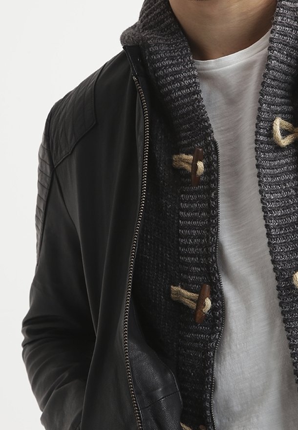 Petrol Industries Cardigan - gemêleerd donkergrijs