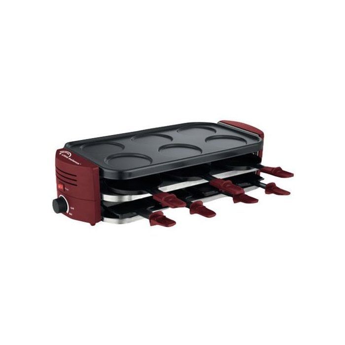 Parrilla de raclette 3 en 1 - LITTLE BALANCE - Fiesta divertida - 8 personas - 1600 W - Chili