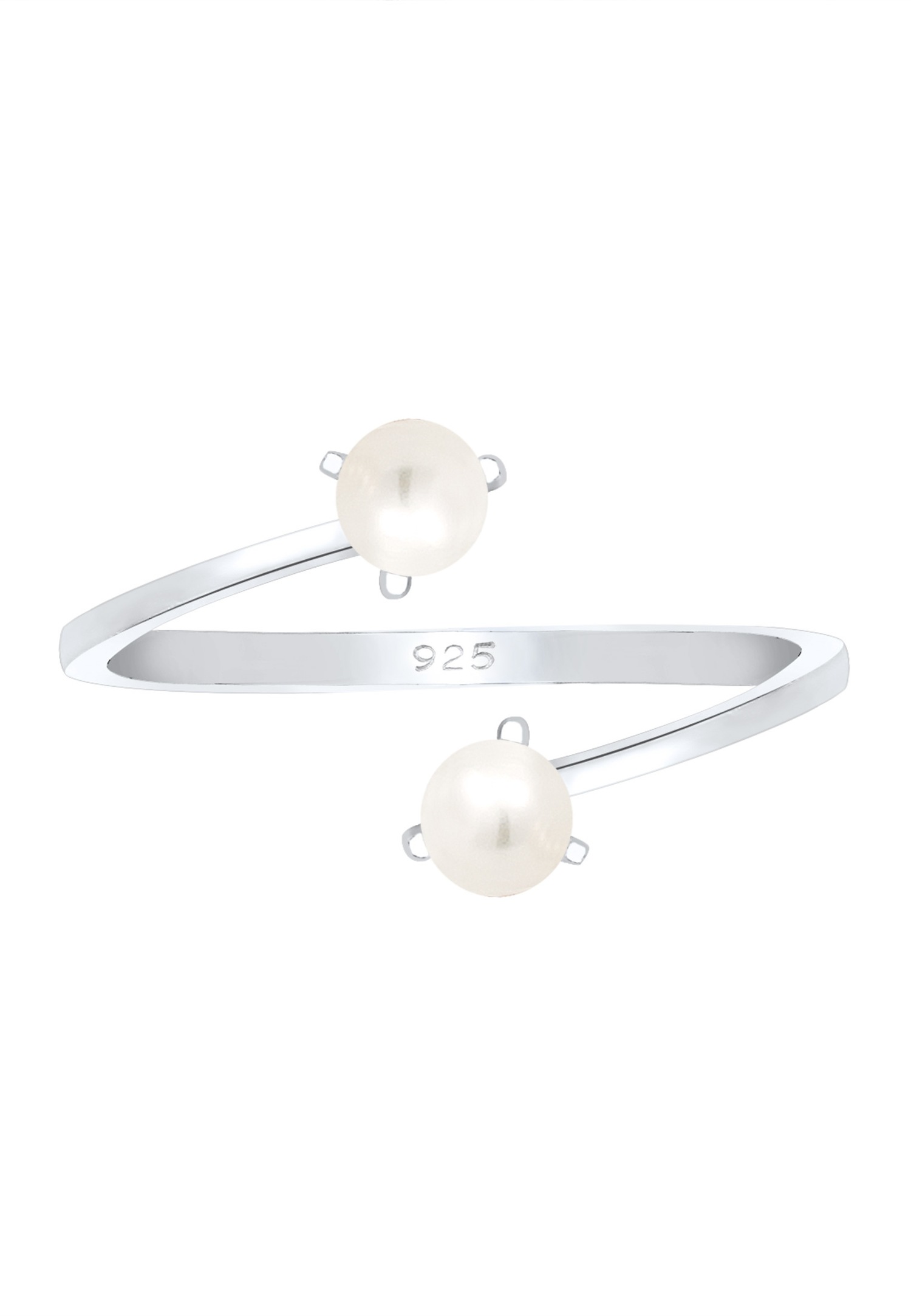 Elli Réglable Perle Perle d´eau Douce 925 Argent