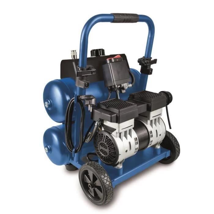 Compresor de aire horizontal ultrasilencioso Scheppach HC20SI - 20L - 750W - 10 bar