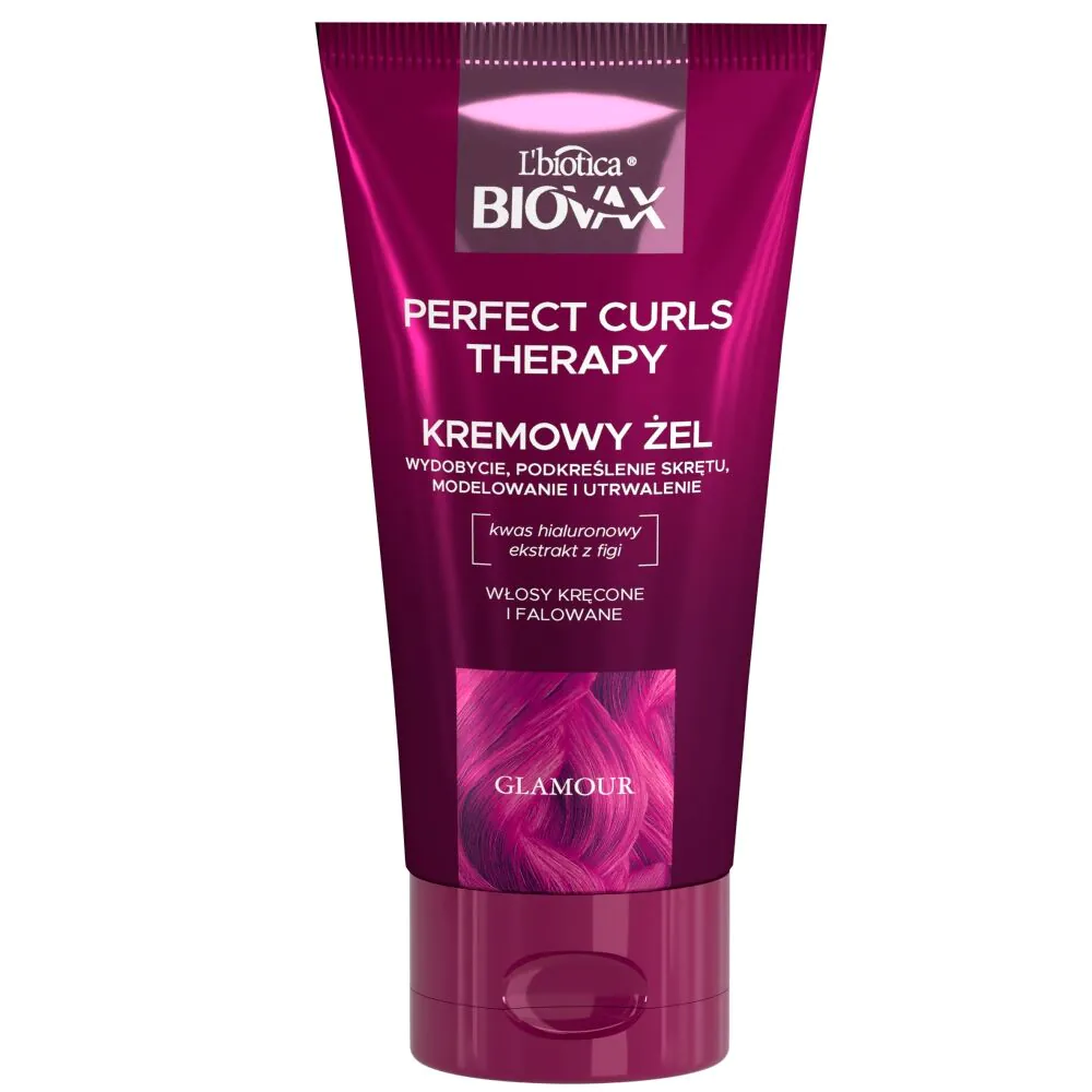 Biovax Glamour Perfect Curls Therapy intensywnie nawilżający kremowy żel do stylizacji fal i loków