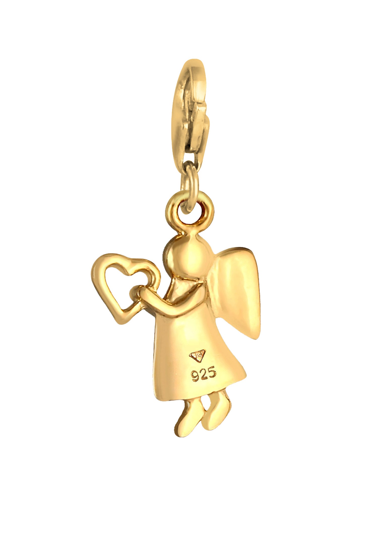 Elli Femmes Charm Ange Gardien Coeur Ciel en Argent Sterling 925