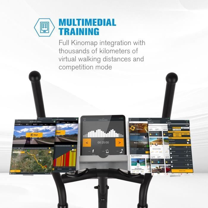 CAPITAL SPORTS Helix Track Ellipsentrainer mit 20 kg Schwungrad und 32 Magnetwiderstandsstufen – Bluetooth-Schnittstelle