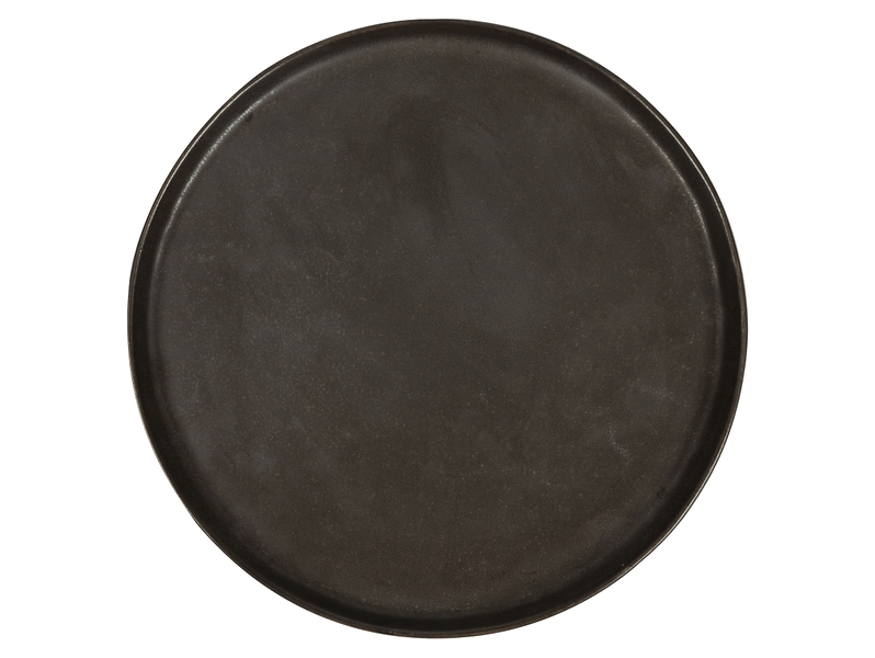 Talerz obiadowy Vulcano ceramiczny szary