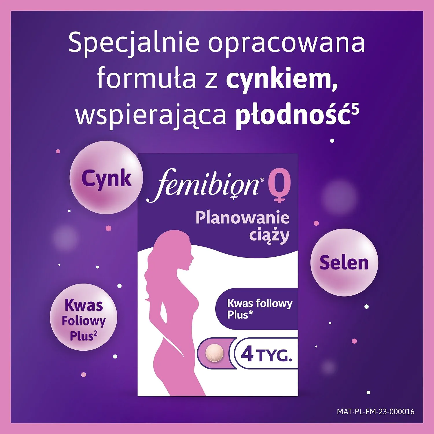 Femibion 0 Planowanie Ciąży, Suplement diety dla kobiet planujących ciążę, Tabletki