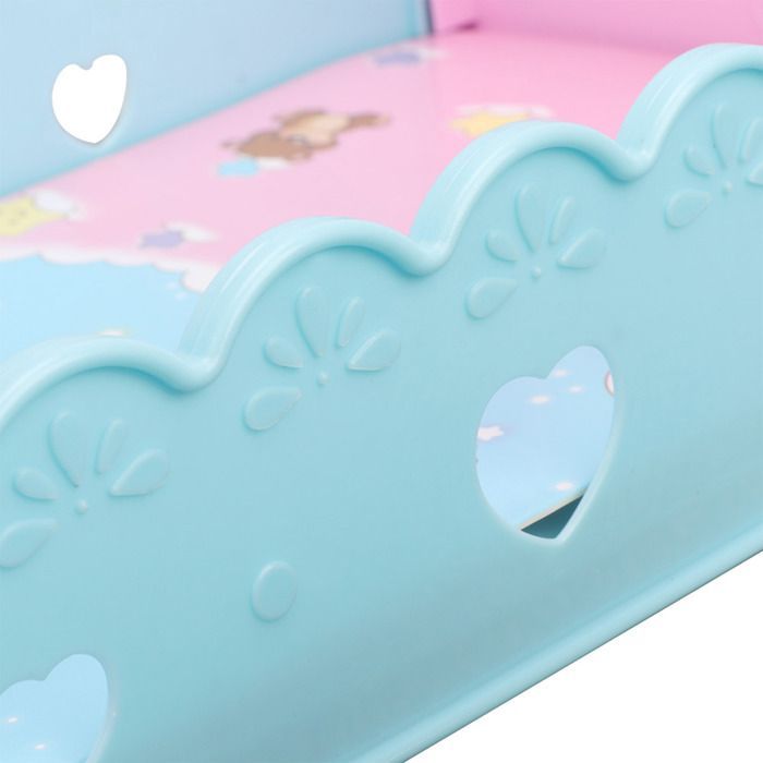 Grazioso lettino per bambole in miniatura, culla, mobili, casetta per bambini, giocattoli, accessori