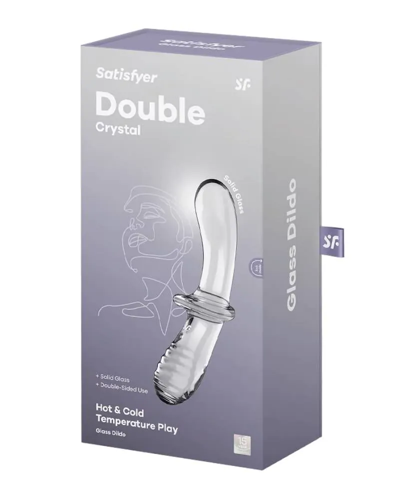 Satisfyer Masażer Double Crystal Transparent