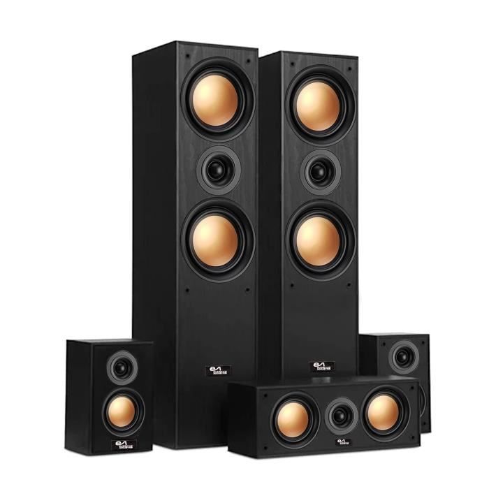 Hi-Fi/Home Cinema System - Evidence Acoustics EA950-BK - 5 speakers 850W - Bass Reflex - Copper finish drivers