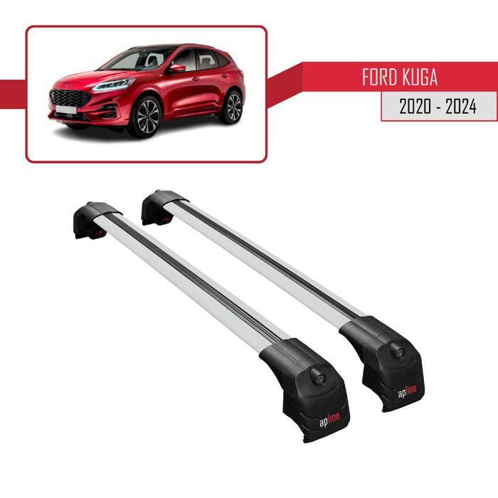 Compatible with Ford KUGA (CX482) 2020-2024 ACE-2 Roof Bars Railing Car Luggage Rack GREY