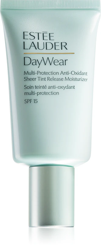 Estée Lauder DayWear Multi-Protection Antioxidant Sheer Tint Release Moisturizer FPS 15 para todos os tipos de pele.
