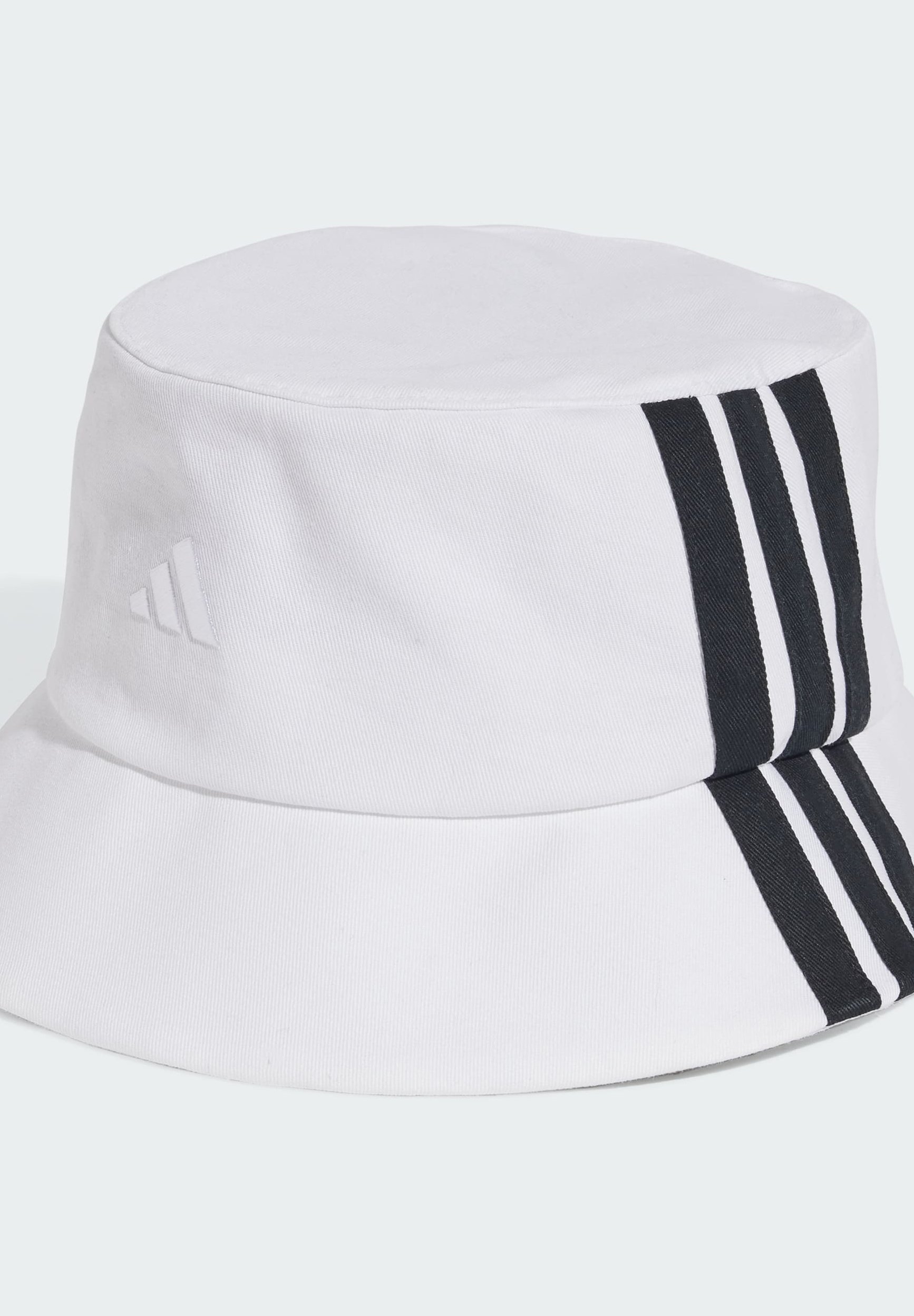 adidas Performance STRIPES BUCKET - Kappe - weiß schwarz