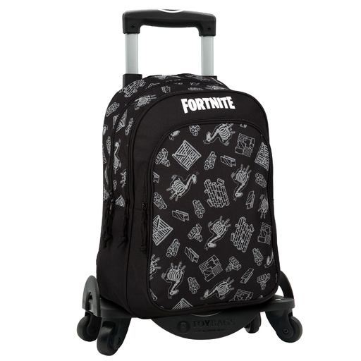  Fortnite Rygsæk, Tilpasningsbar, Plus Nyeste Toybags Trolley, 4 Hjul, 360°