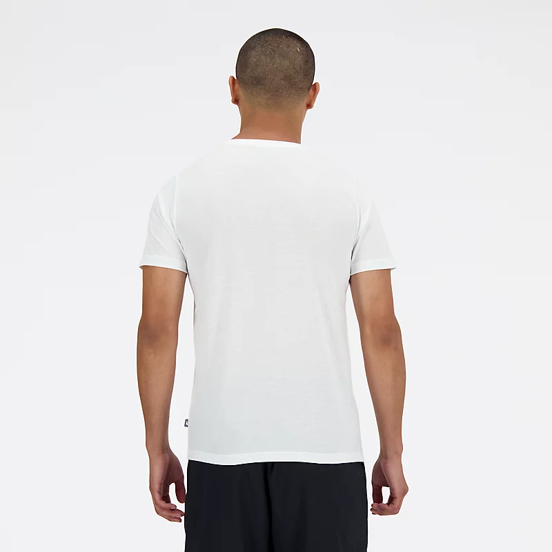 Homme Sport Essentials Heathertech Grafik-T-Shirt - WEISS