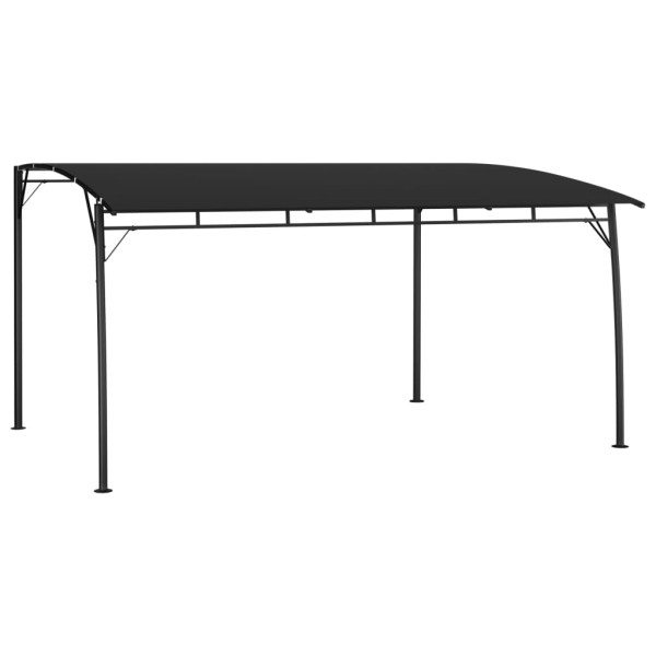 Zadaszenie ogrodowe Antracyt 4 x 3 x 2.55 m Poliester vidaXL