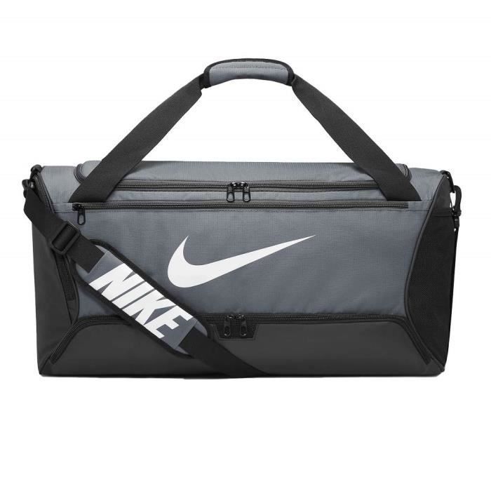 Bolsa de viaje - Nike - Brasilia 9.5 - Gris - Talla única - Con cremallera