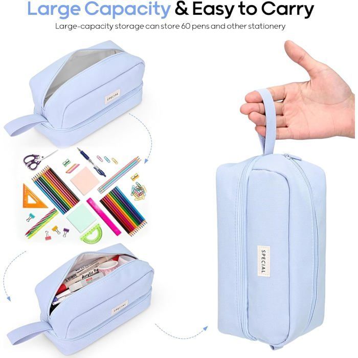 Trousse - Trousse garçon - Trousse fille - Trousses pour l'école - Grande trousse - Fournitures scolaires - Convient aux étudiants