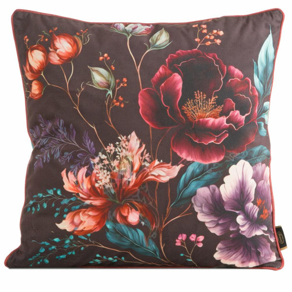 Poszewka na poduszkę VELVET/129 45x45 cm kwiaty