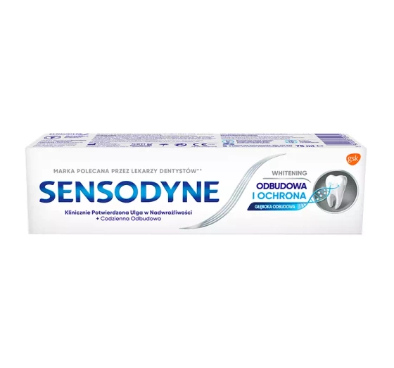 Sensodyne Odbudowa i Ochrona whitening pasta do zębów nadwrażliwych 75 ml