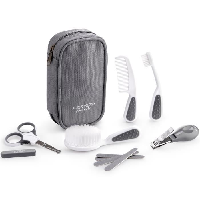 FORMULA BABY Kit de soin bébé 6 pièces gris