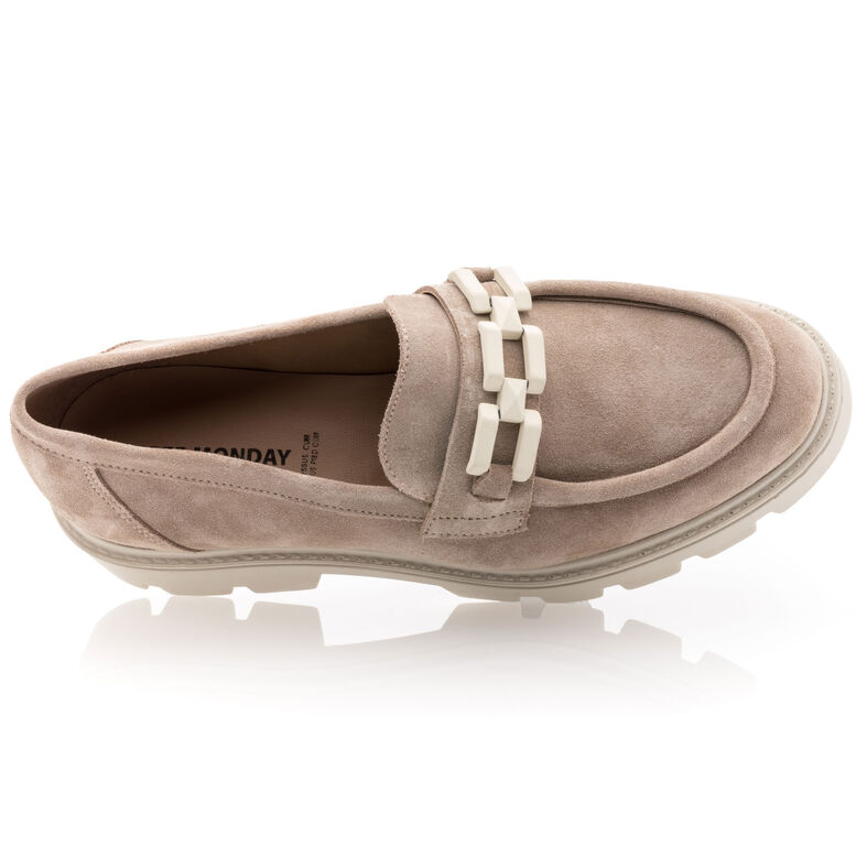 Beige Damen-Loafer/Bootsschuhe