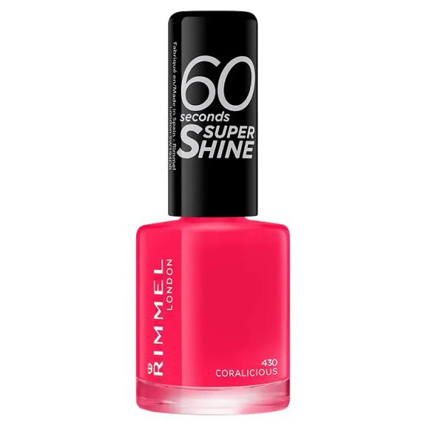 Lak na nechty Rimmel 60 Second Nail Lak na nechty Coralicious 8 ml