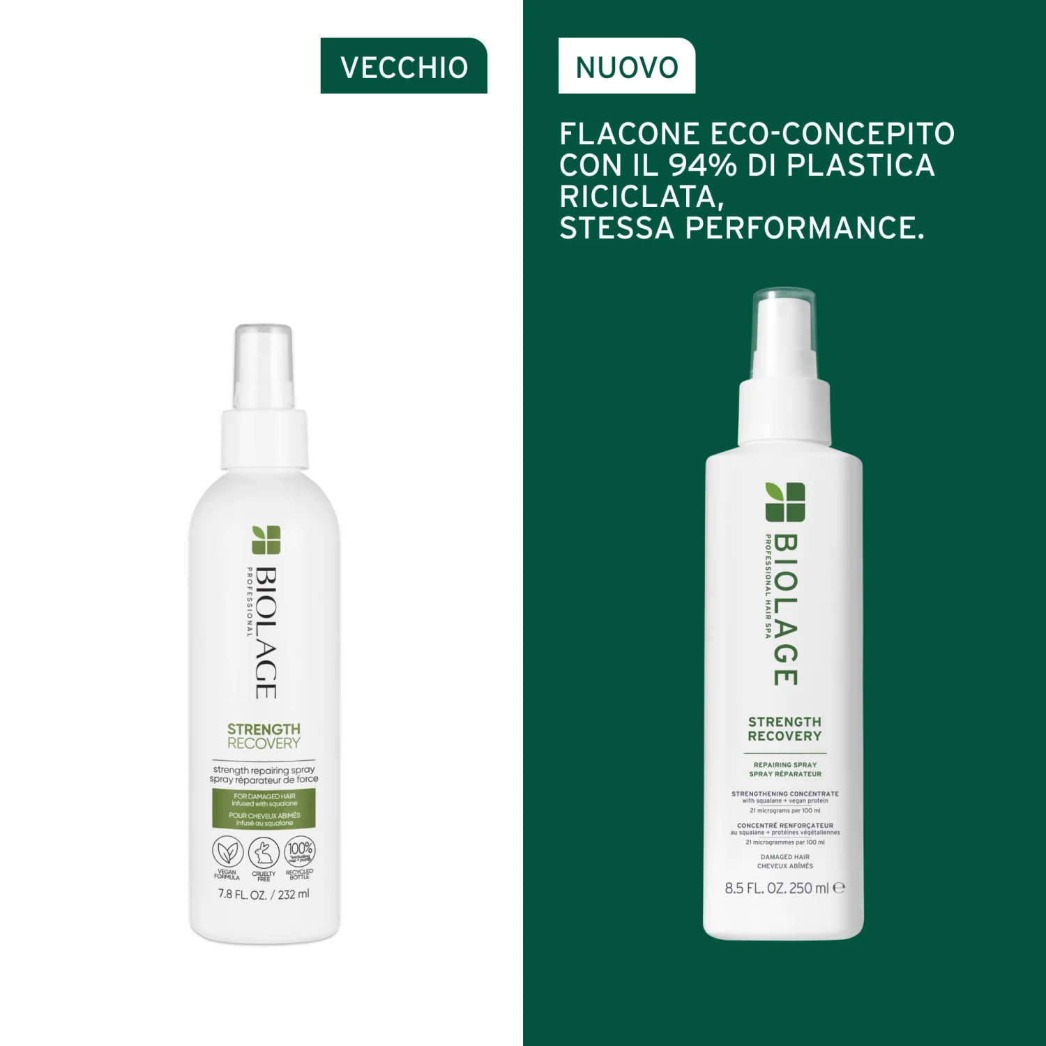 Strength Recovery Repairing Spray - Spray Capelli, Spray Termo Protettivo