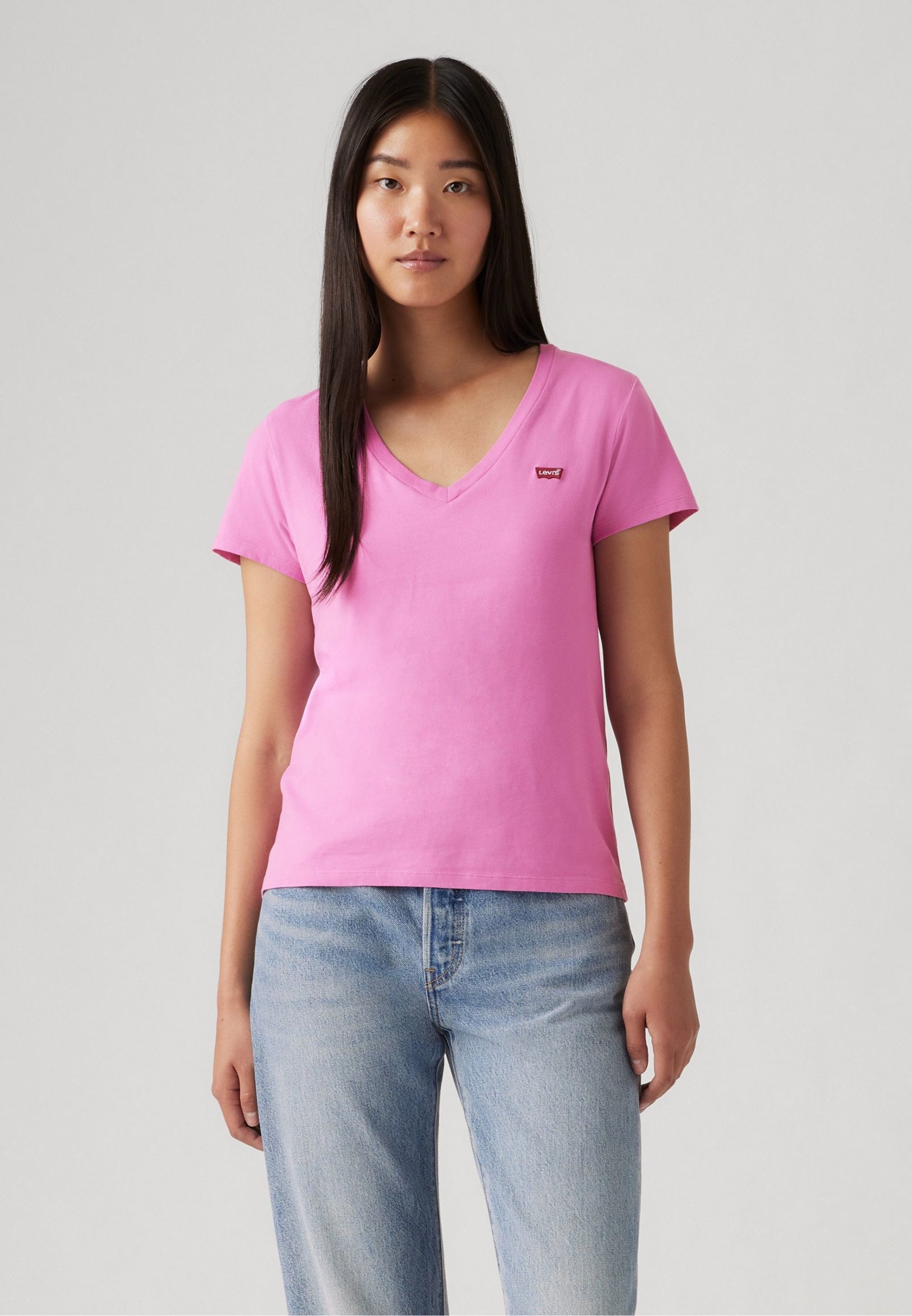 T-shirt basique Levi's® PERFECT VNECK - rose