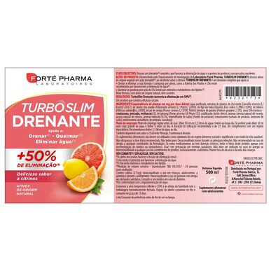 Forté Pharma Sitrushedelmä Turboslim 500 ml 500 ml