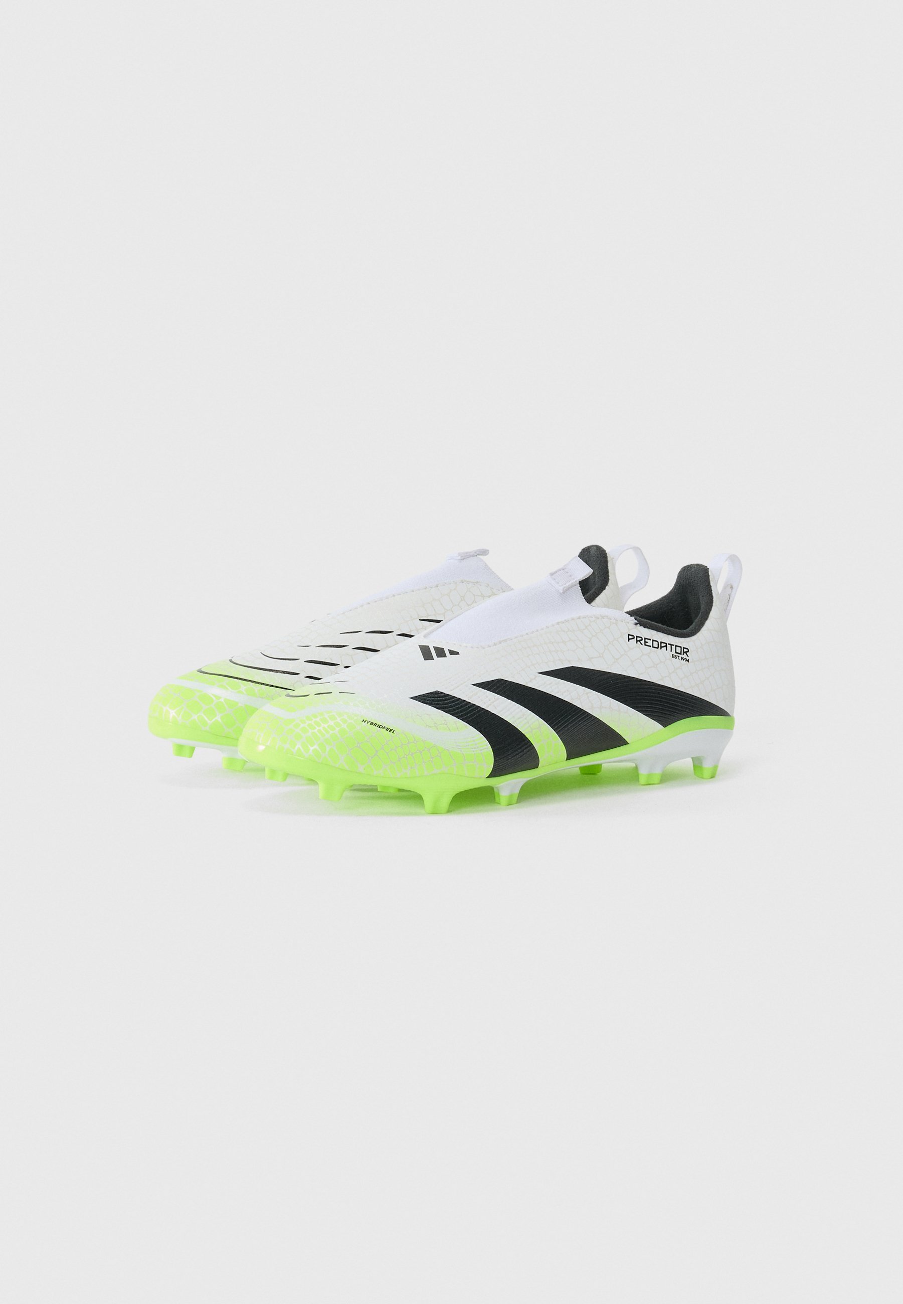 adidas Performance PREDATOR LEAGUE UNISEX - Chaussures de football pour terrain ferme - blanc/noir/citron clair