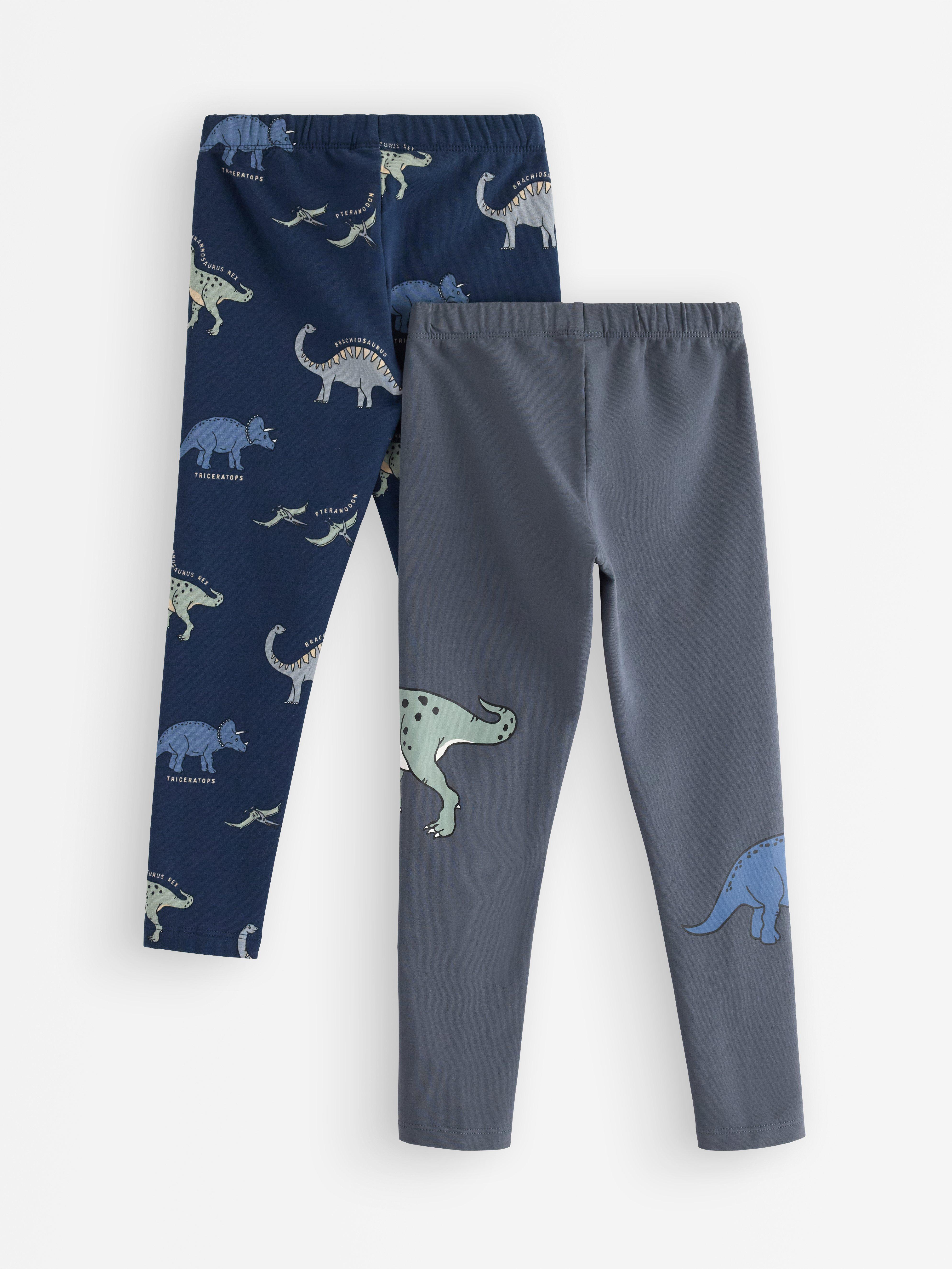 Leggings de 2 unidades con interior cepillado, color gris oscuro.