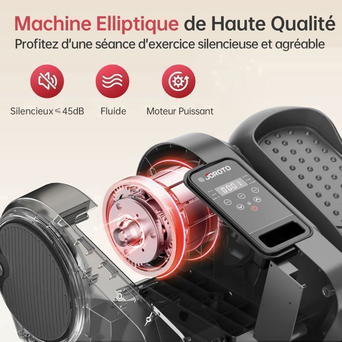 Mini vélo elliptique - JOROTO - JOROTO YDE10 - Silencieux - 12 programmes/12 vitesses - Télécommande