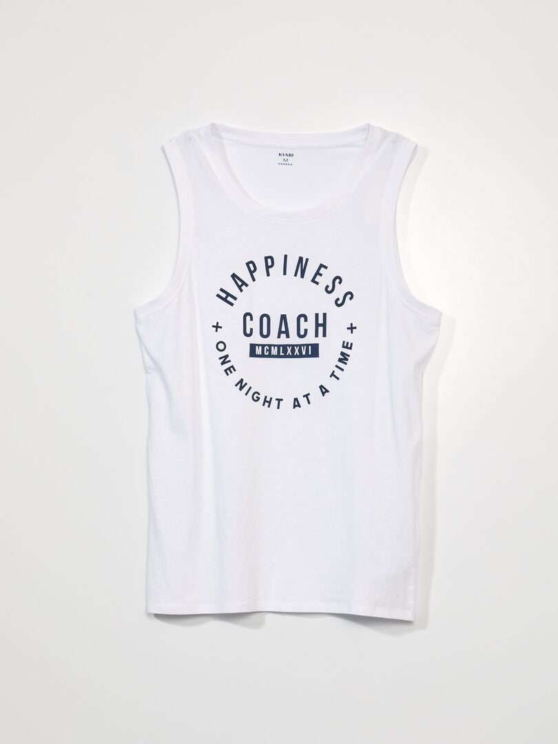 Pijama curto - estampa esportiva - 2 peças - BRANCO