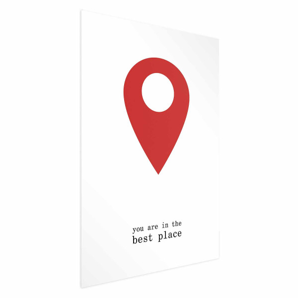 Plakat The best place 21x30 cm