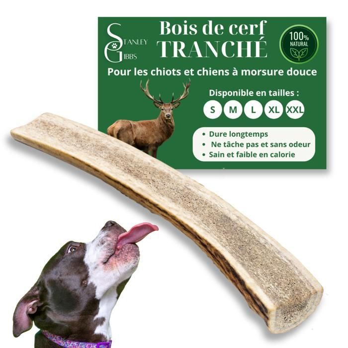 Deer Antler for Dogs to Chew, Slice, XXL Size, Treat for Puppies and Dogs of All Ages, Chewing Toy, 1 Piece