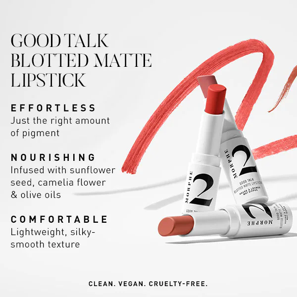 Morphe 2 Good Talk Soft Matte Lipstick - Cocoa Cutie 3G