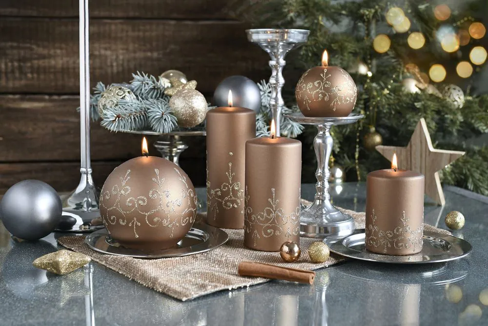 Artman Candles Tiffany New - Świeca zapachowa, parafinowaWM F17 Brąz 1 szt.